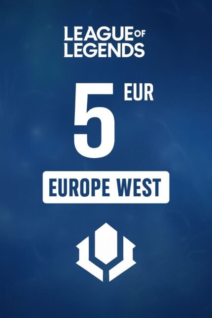 League of Legends 5 EUR Gift Card (Europe West) - Digital Key