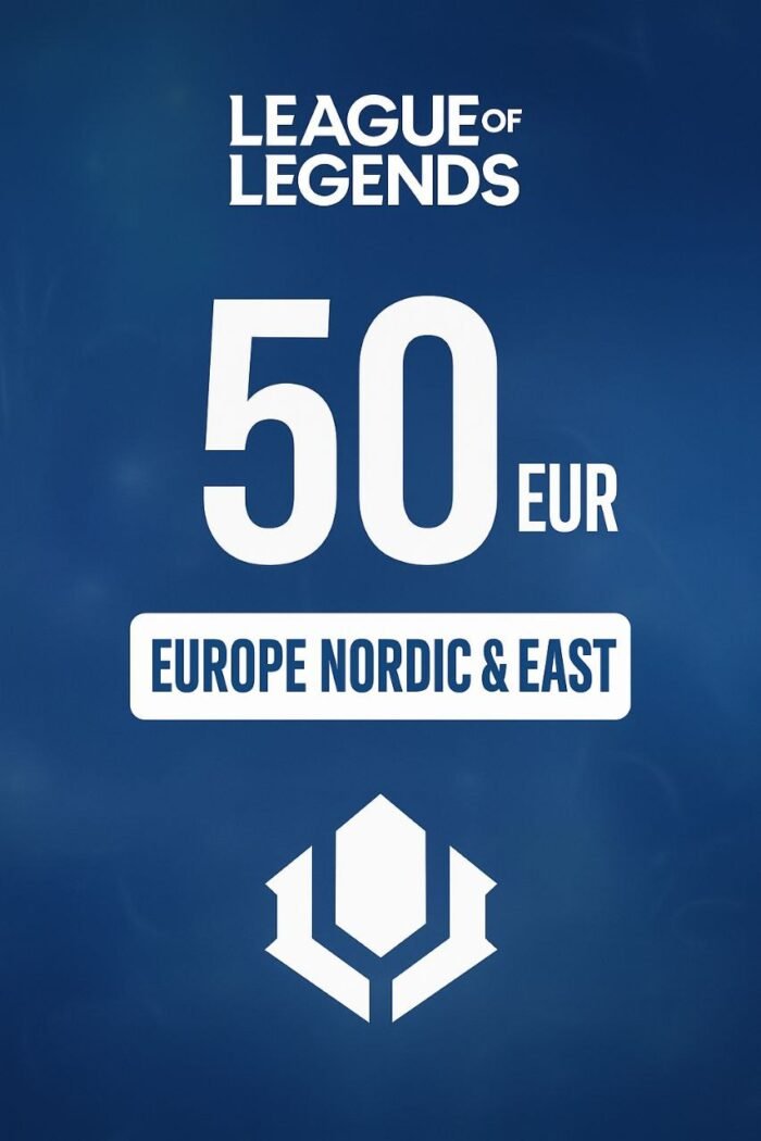 ⁦League of Legends 50 EUR Gift Card (Europe Nordic / East) - Digital Key⁩ - الصورة ⁦1⁩