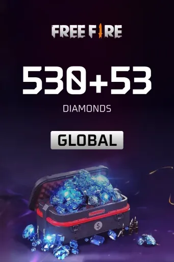 Garena Free Fire - 530 + 53 Diamonds (Global) - Digital Key