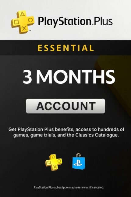 PlayStation Plus Essential 3 Months (Global) - Account