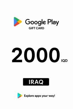 Google Play 2000 IQD Gift Card (Iraq) – Digital Key